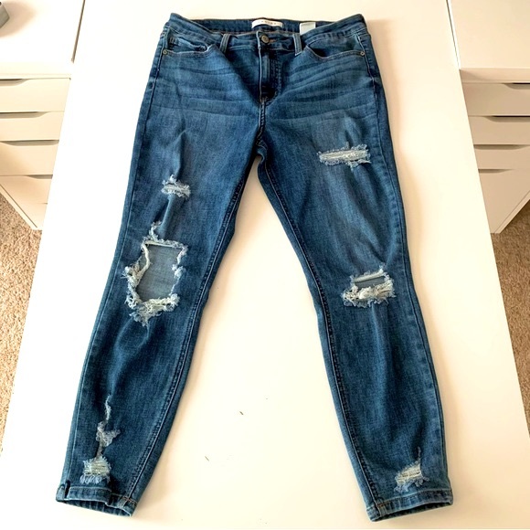 eunina mid rise skinny crop jeans size 13 - Picture 2 of 7